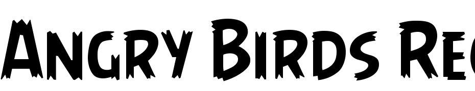 Angry Birds Regular cкачать шрифт бесплатно
